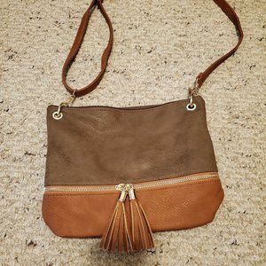Leather Like Slim Crossbody Purse